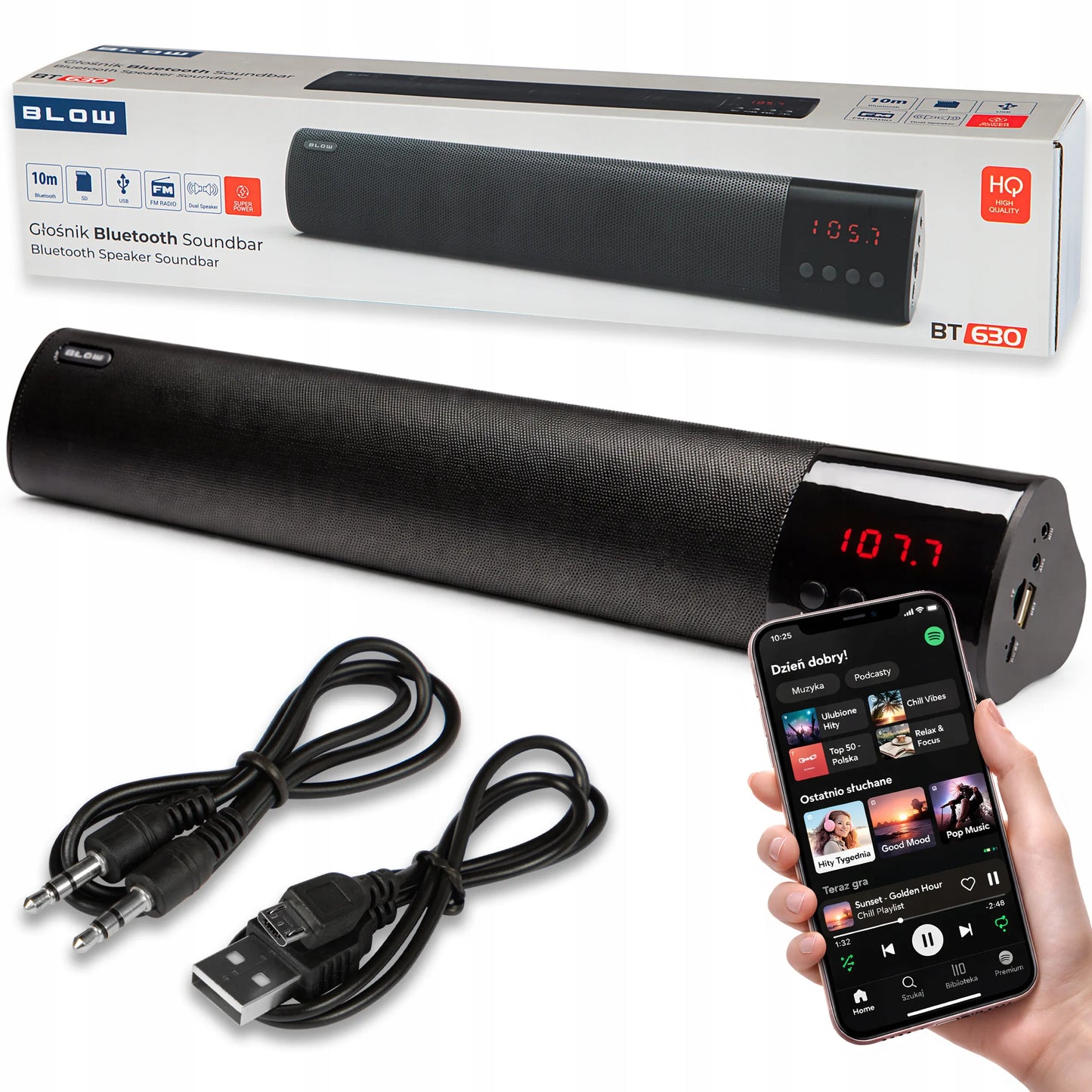 Garso kolonėlė televizoriui ir kompiuteriui, FM, USB, 3,5 mm AUX, Bluetooth