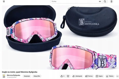 Geltoni unisex akiniai motociklui, keturračiui, paspirtukui, slidinėjimui ir snieglentei UV400