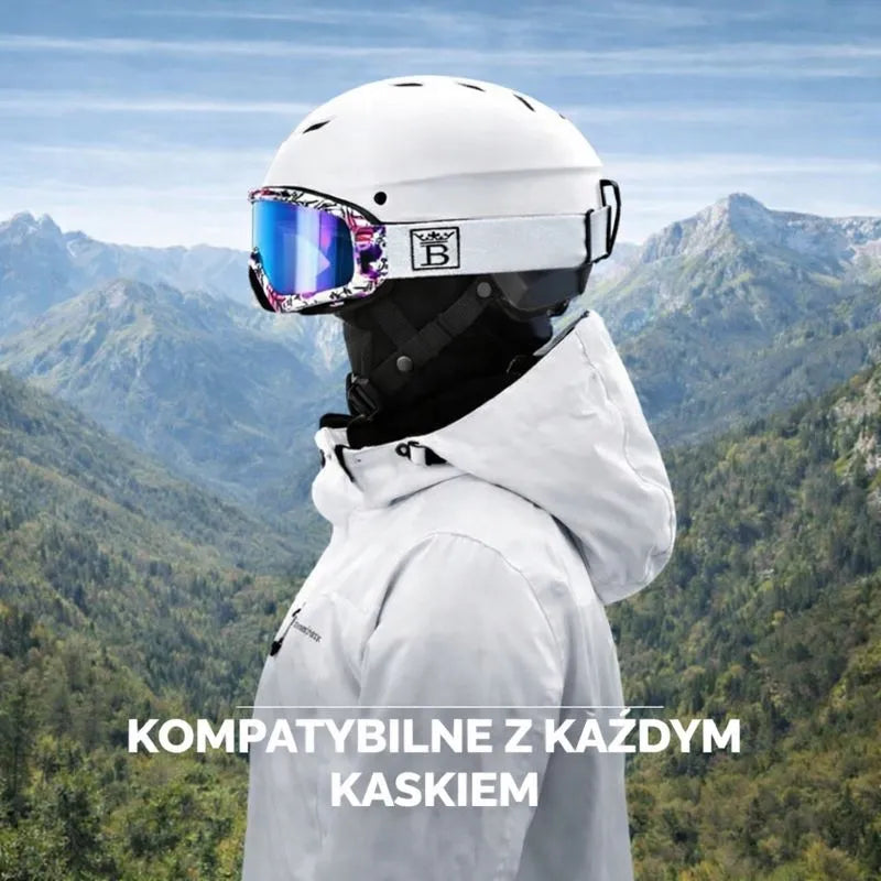 Geltoni unisex akiniai motociklui, keturračiui, paspirtukui, slidinėjimui ir snieglentei UV400