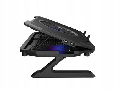 GENESIS Oxid 850 nešiojamojo kompiuterio aušinimo stovas, iki 17,3″, 2500 aps./min., juodas