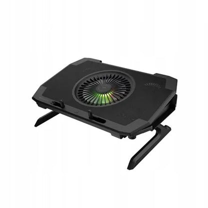 GENESIS Oxid 850 nešiojamojo kompiuterio aušinimo stovas, iki 17,3″, 2500 aps./min., juodas