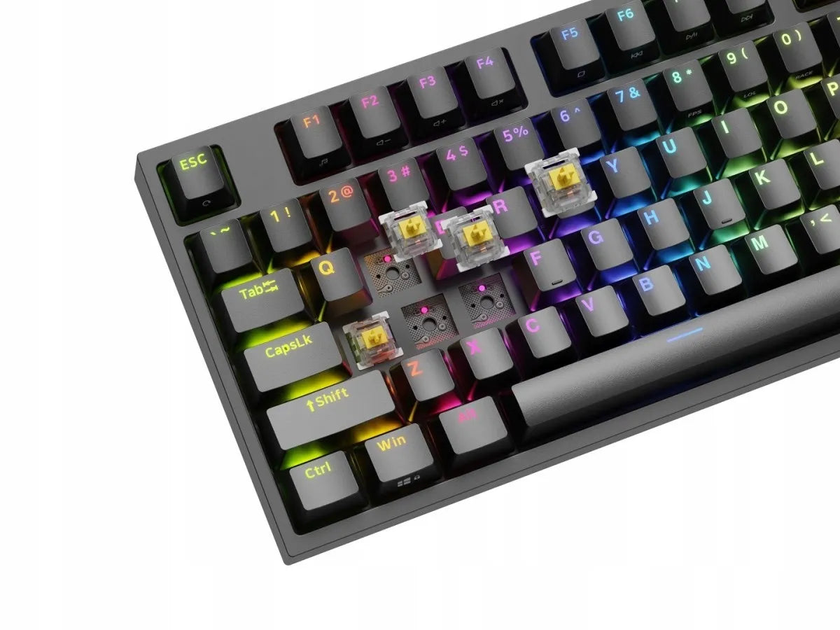GENESIS Thor 404 TKL mechaninė žaidimų klaviatūra, USB, QWERTY, amerikietiškas tarptautinis išdėstymas