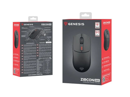 Genesis Zircon 500 belaidė žaidimų pelė, 10 000 DPI, juoda
