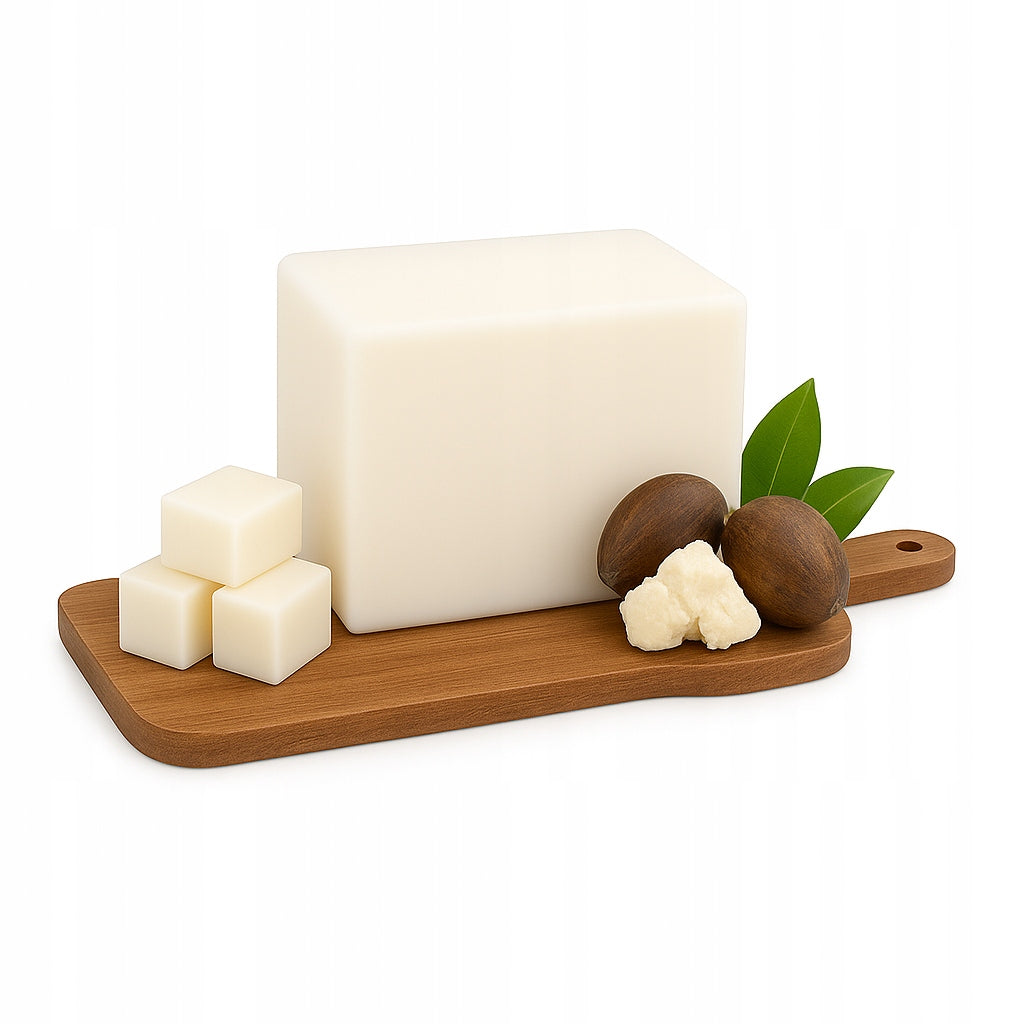 Glicerininė muilo bazė su sviestmedžių aliejumi muilo gamybai Premium 1kg