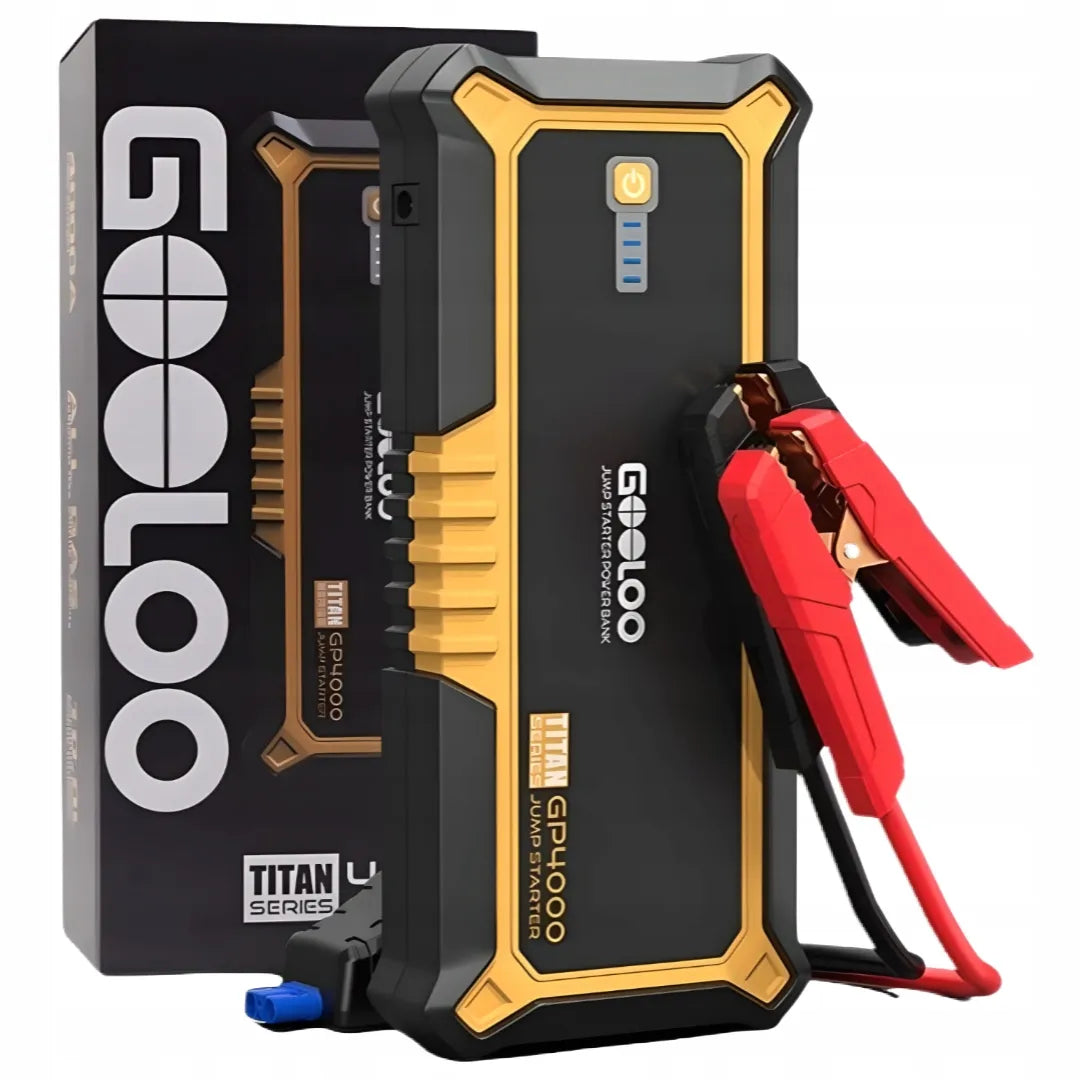 GOOLOO GP4000 4000 A automobilinis užvedimo įrenginys ir powerbankas