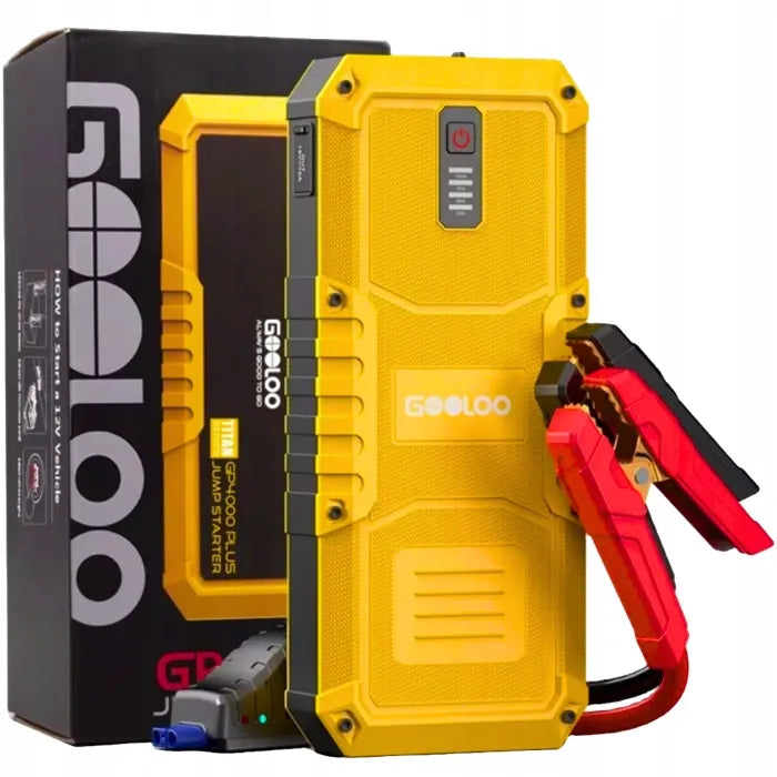 GOOLOO GP4000 PLUS automobilinis paleidimo įrenginys ir išorinė baterija, 4000 A, 20 000 mAh