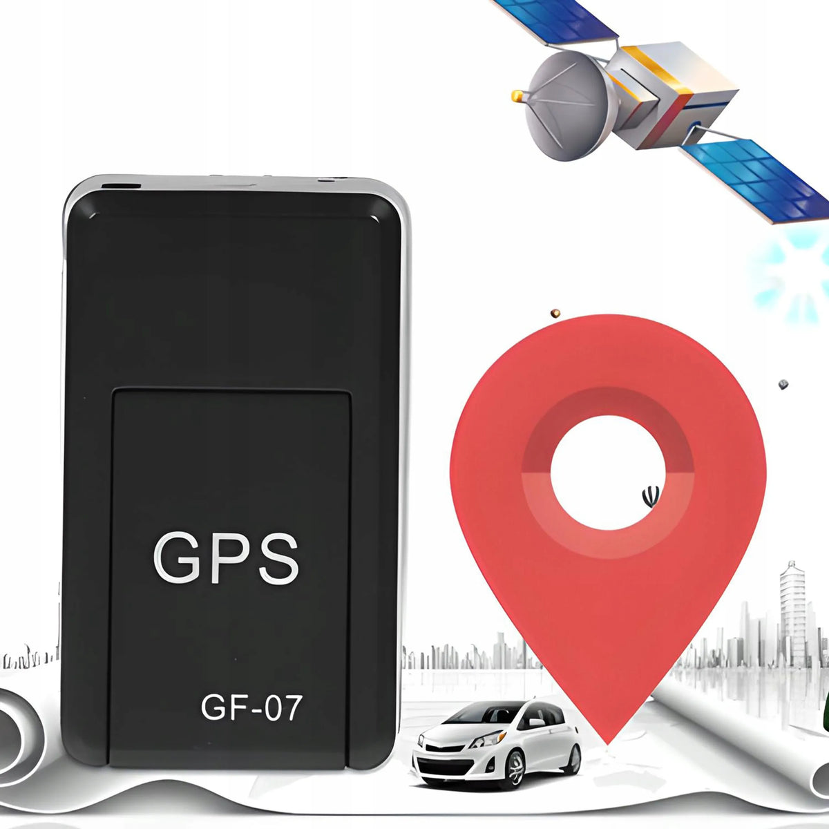 GPS LOKALIZATORIUS SU PASLĖPTO GARSO KLAUSYMOSI FUNKCIJA, SIM KORTELE, SEKIMU IR MAGNETINIU LAIKIKLIU