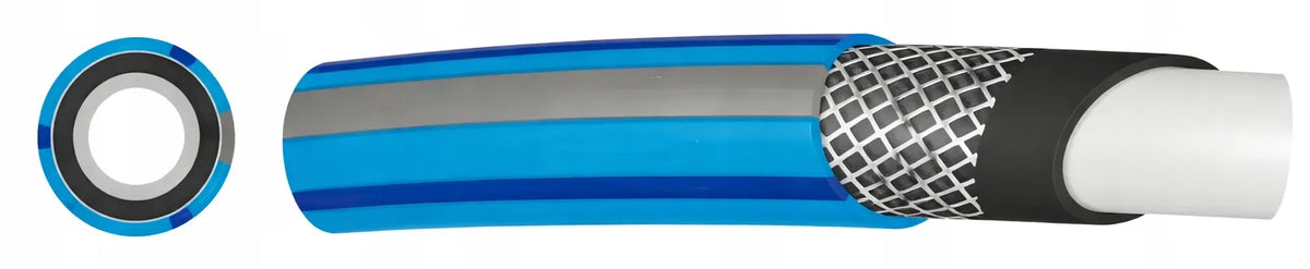 Guminė sodo žarna 1/2" 50m 4 sluoksnių SUPREME armuota, pagaminta Lenkijoje