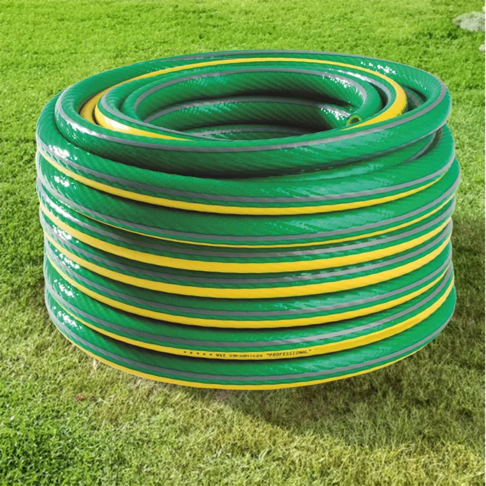 Guminė sodo žarna 1/2" 50m, 6 sluoksnių, sustiprinta, 36 bar, pagaminta Lenkijoje