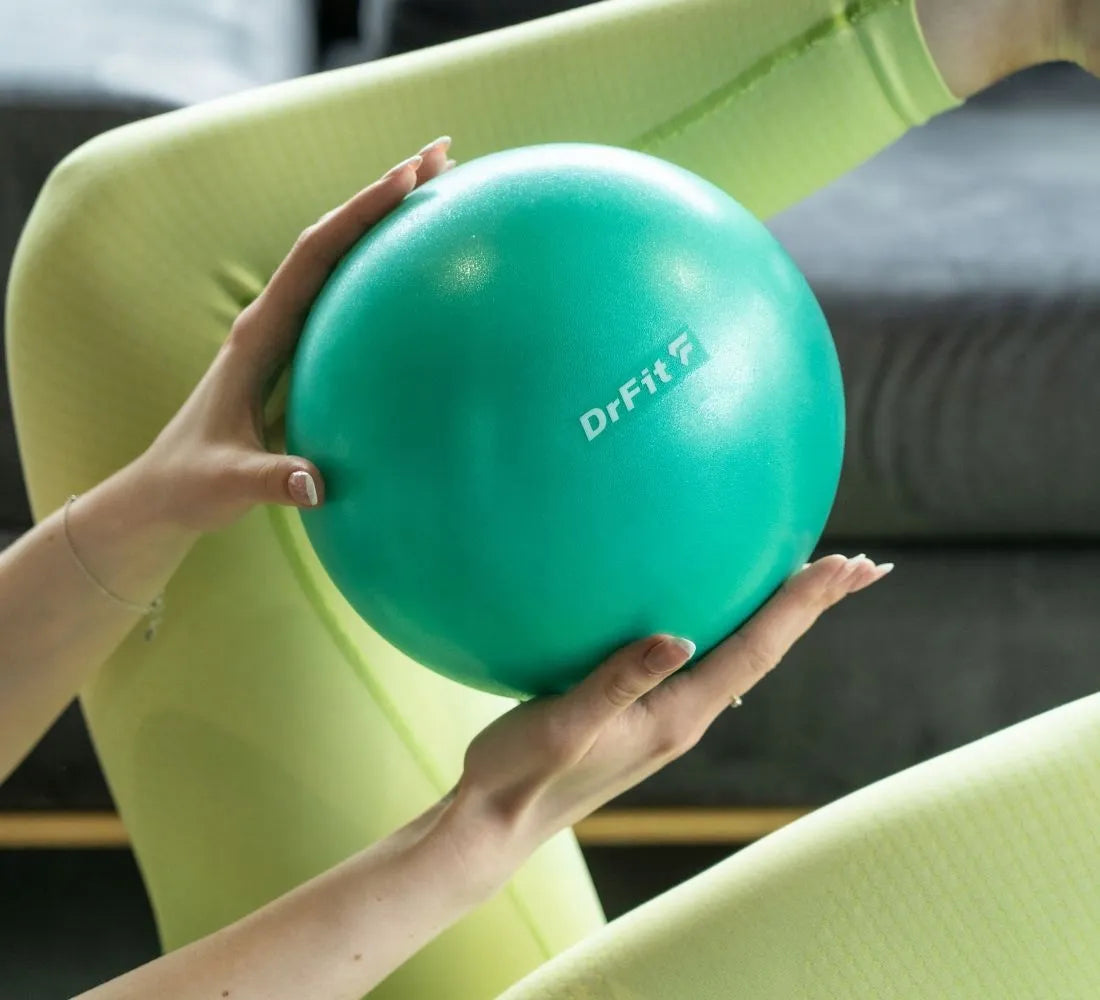 Guminis kamuolys fitneso, pilateso, jogos ir reabilitacijos pratimams, 20 cm, DrFit