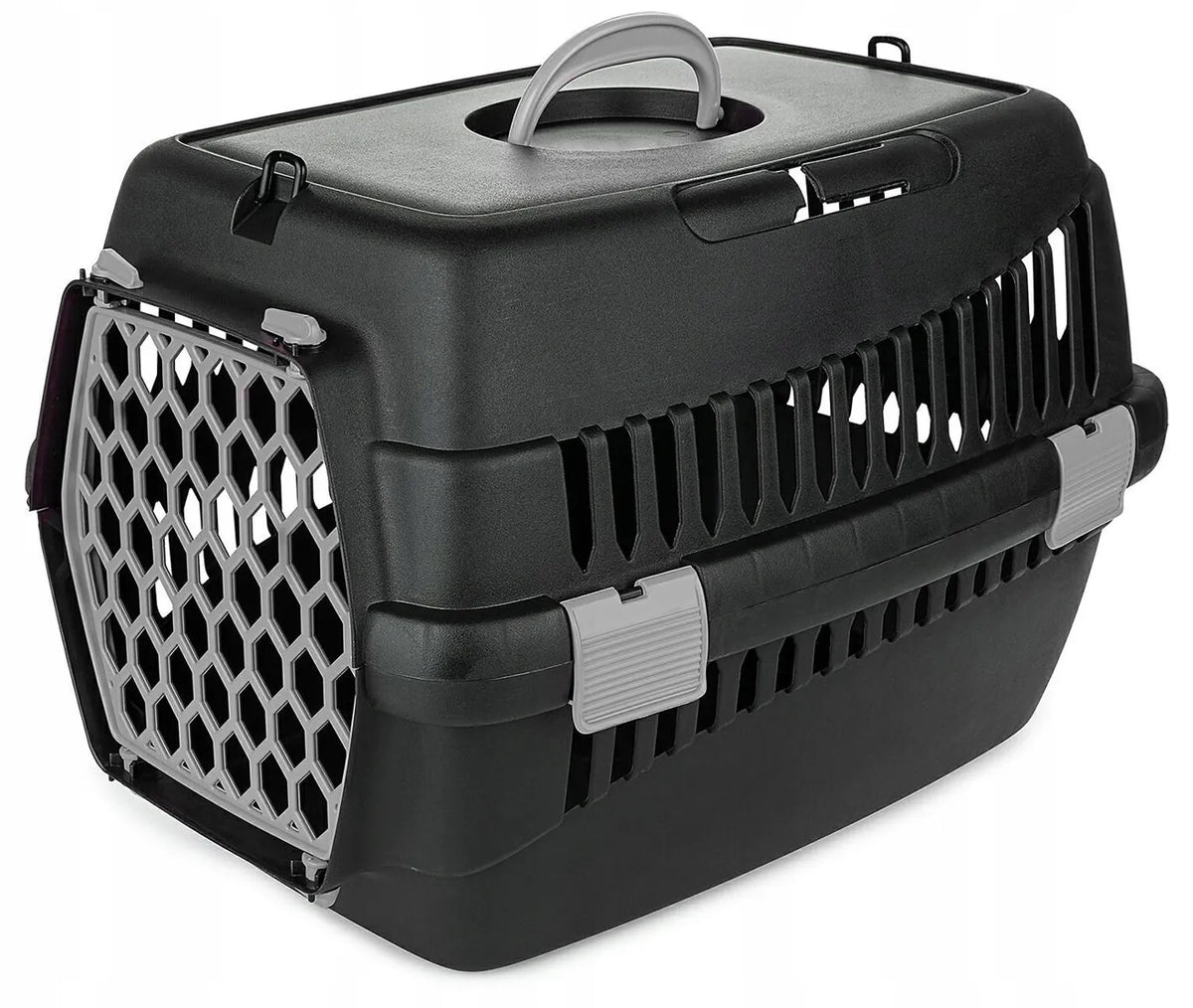 Happet TEDDY S transporteris katei, šuniui ir triušiui, 50 × 33 × 33 cm, pilkas