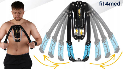Hidraulinis krūtinės ir rankų treniruoklis Fit4Med, reguliuojamas 10-200 kg