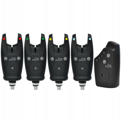 Hokkaido W12051 elektroninių kibimo signalizatorių rinkinys 4+1, gumuotas