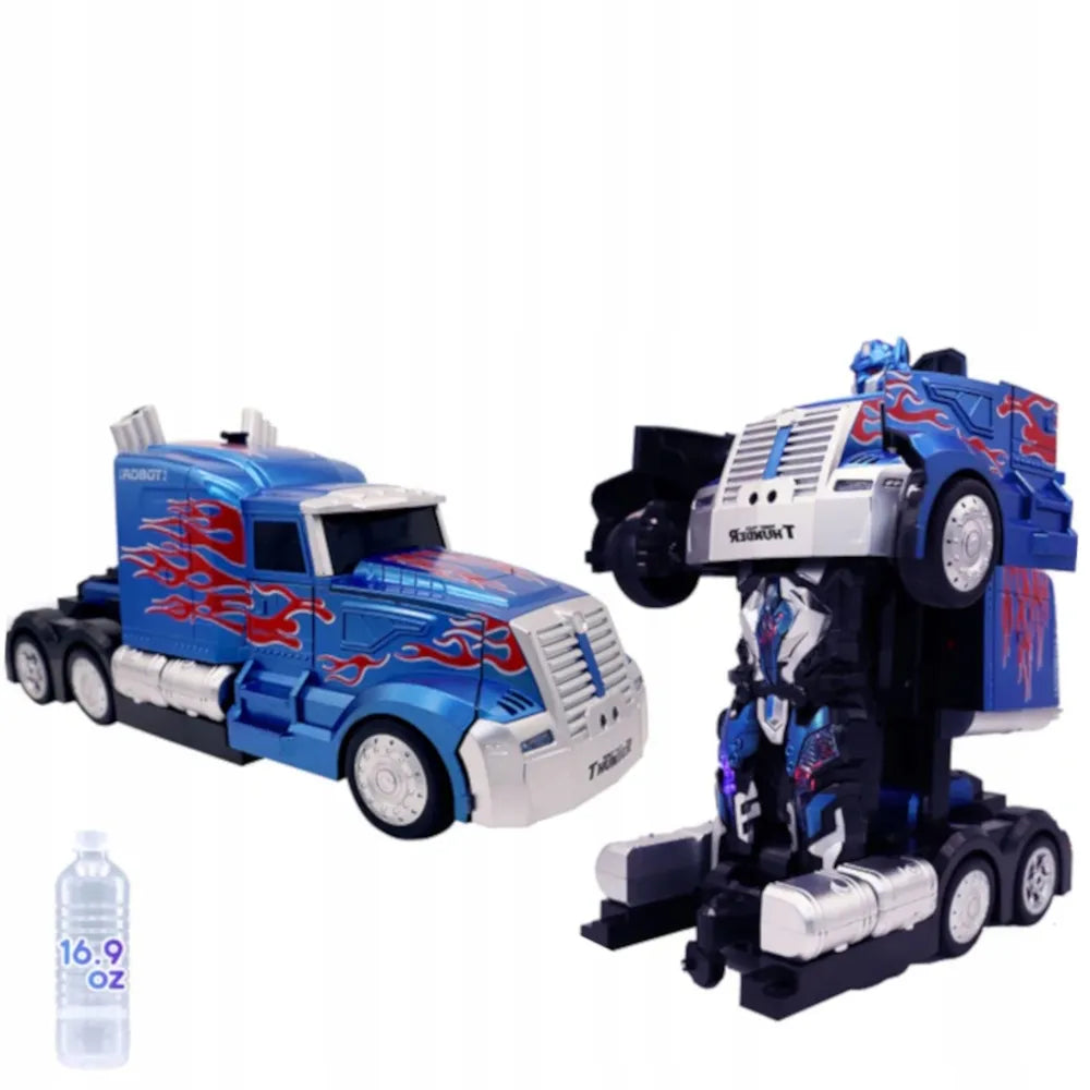 HollaKids 2 viename robotas „Autobot Optimus“ – automobilis-transformeris su nuotolinio valdymo pulteliu, USB įkrovimu ir akumuliatoriumi