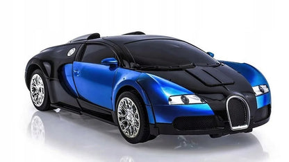 HollaKids „Bugatti“ automobilis-robotas 2 viename, nuotolinis valdymas, pultelis, USB įkrovimas, akumuliatorius