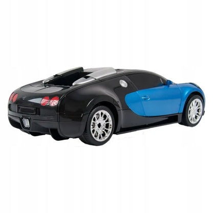 HollaKids „Bugatti“ automobilis-robotas 2 viename, nuotolinis valdymas, pultelis, USB įkrovimas, akumuliatorius