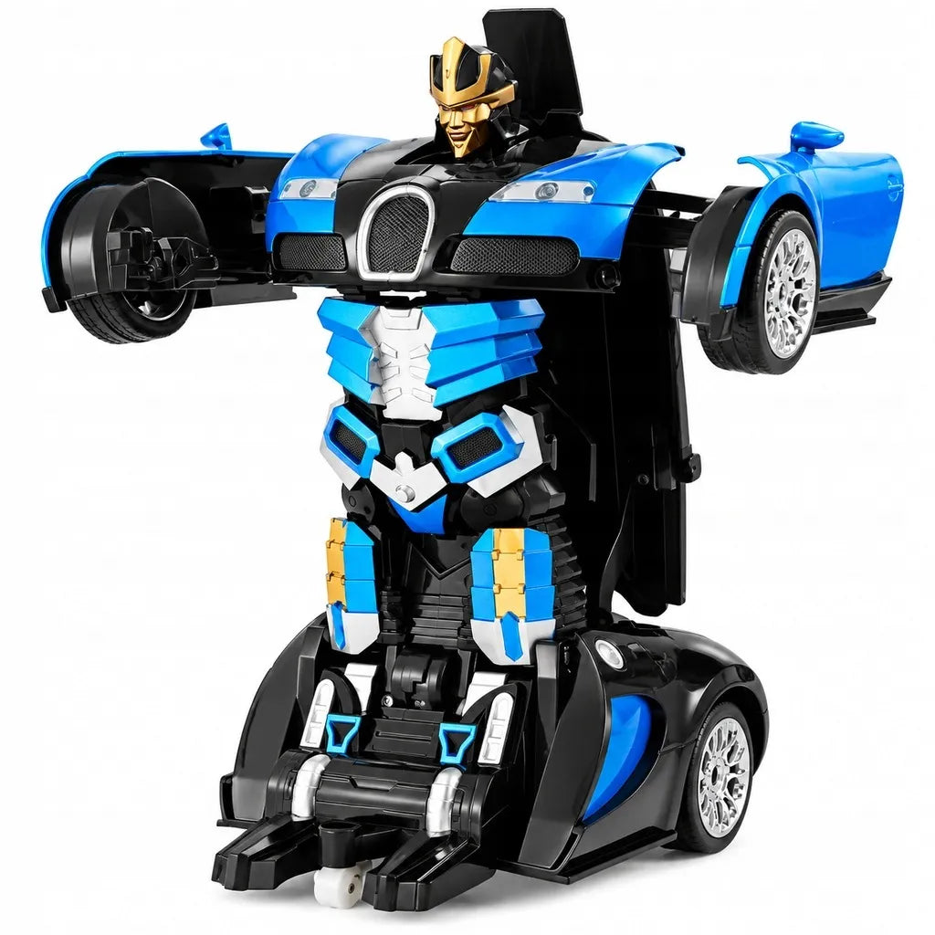 HollaKids „Bugatti“ automobilis-robotas 2 viename, nuotolinis valdymas, pultelis, USB įkrovimas, akumuliatorius