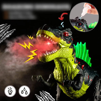 HollaKids interaktyvus T-Rex dinozauras XXL – šviečia, riaumoja, juda ir skleidžia garus
