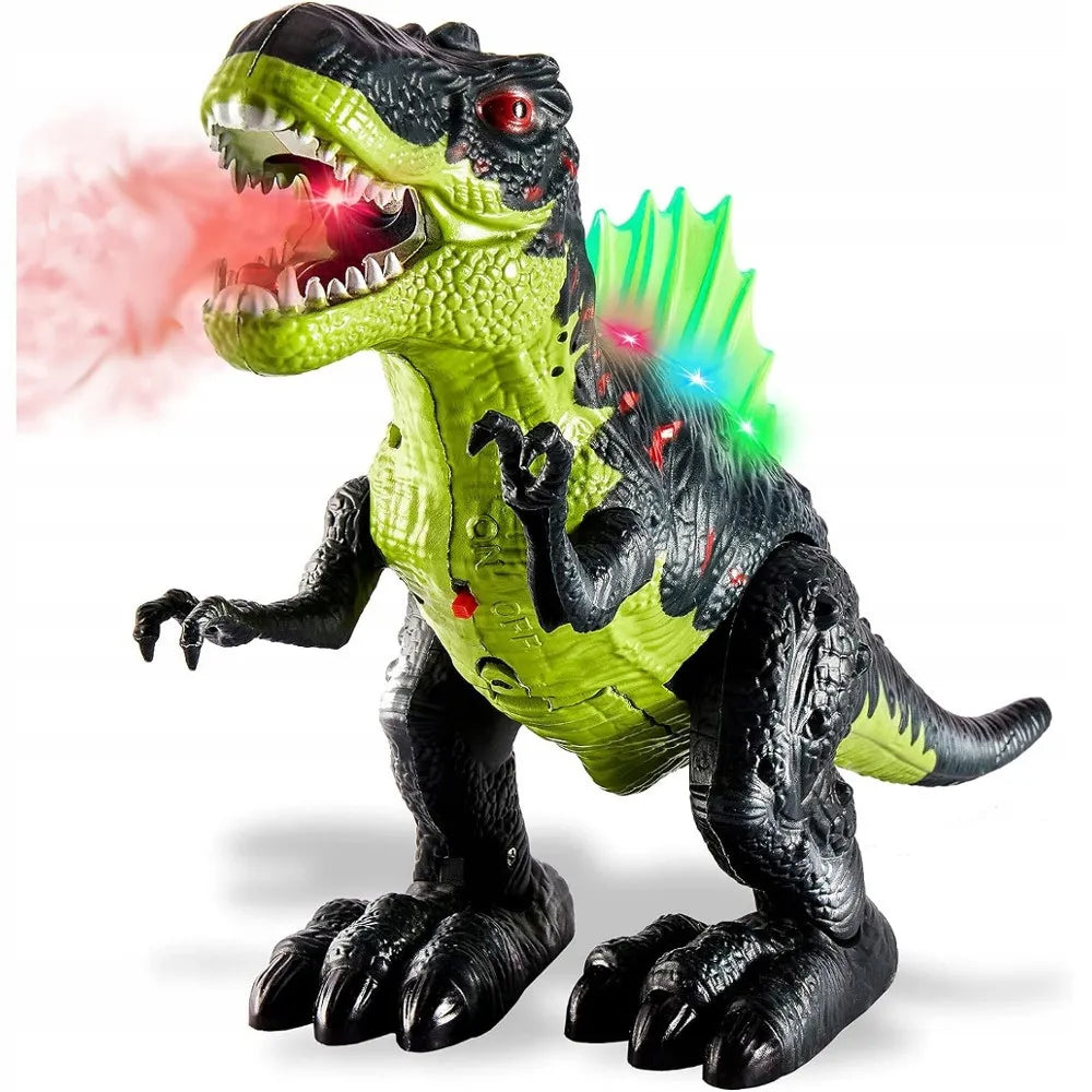 HollaKids interaktyvus T-Rex dinozauras XXL – šviečia, riaumoja, juda ir skleidžia garus