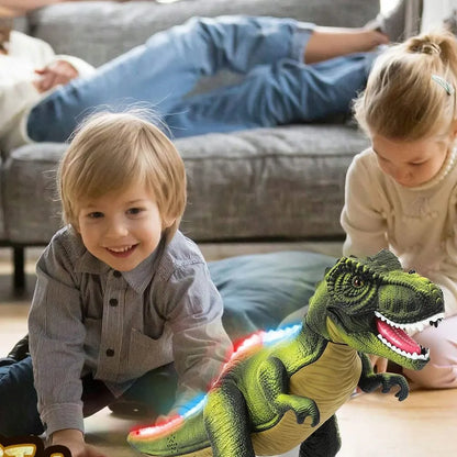 HollaKids interaktyvus T-Rex dinozauras XXL – šviečia, riaumoja, juda ir skleidžia garus