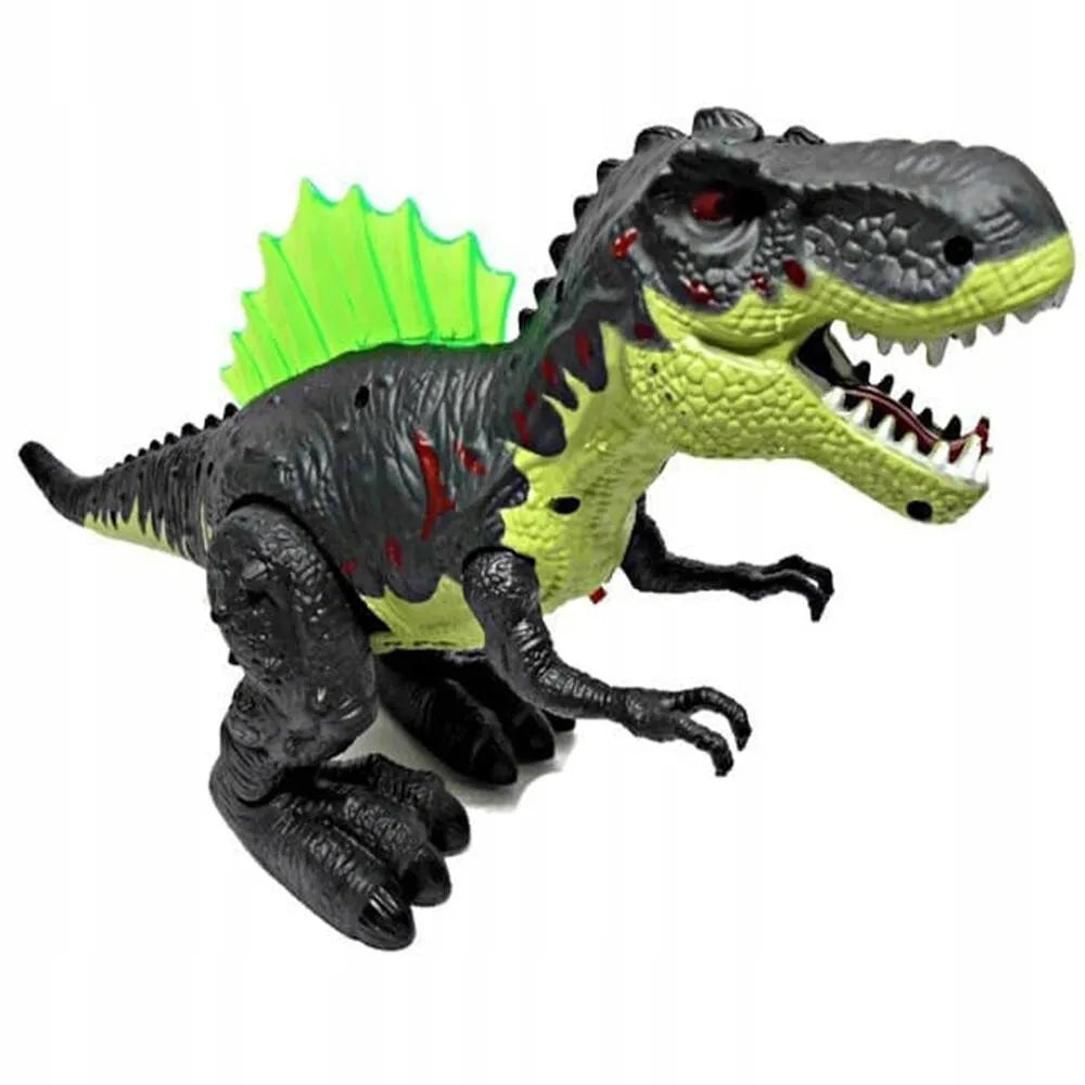 HollaKids interaktyvus T-Rex dinozauras XXL – šviečia, riaumoja, juda ir skleidžia garus