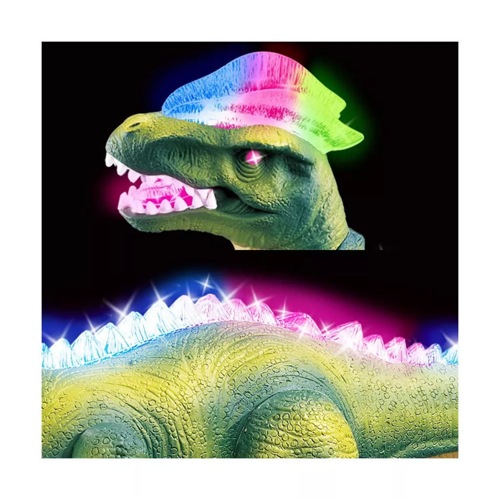 HollaKids nuotoliniu būdu valdomas kovinis T-Rex dinozauras, vaikšto, riaumoja, šviečia ir šoka