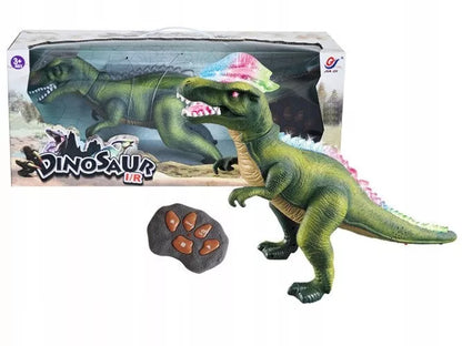 HollaKids nuotoliniu būdu valdomas kovinis T-Rex dinozauras, vaikšto, riaumoja, šviečia ir šoka