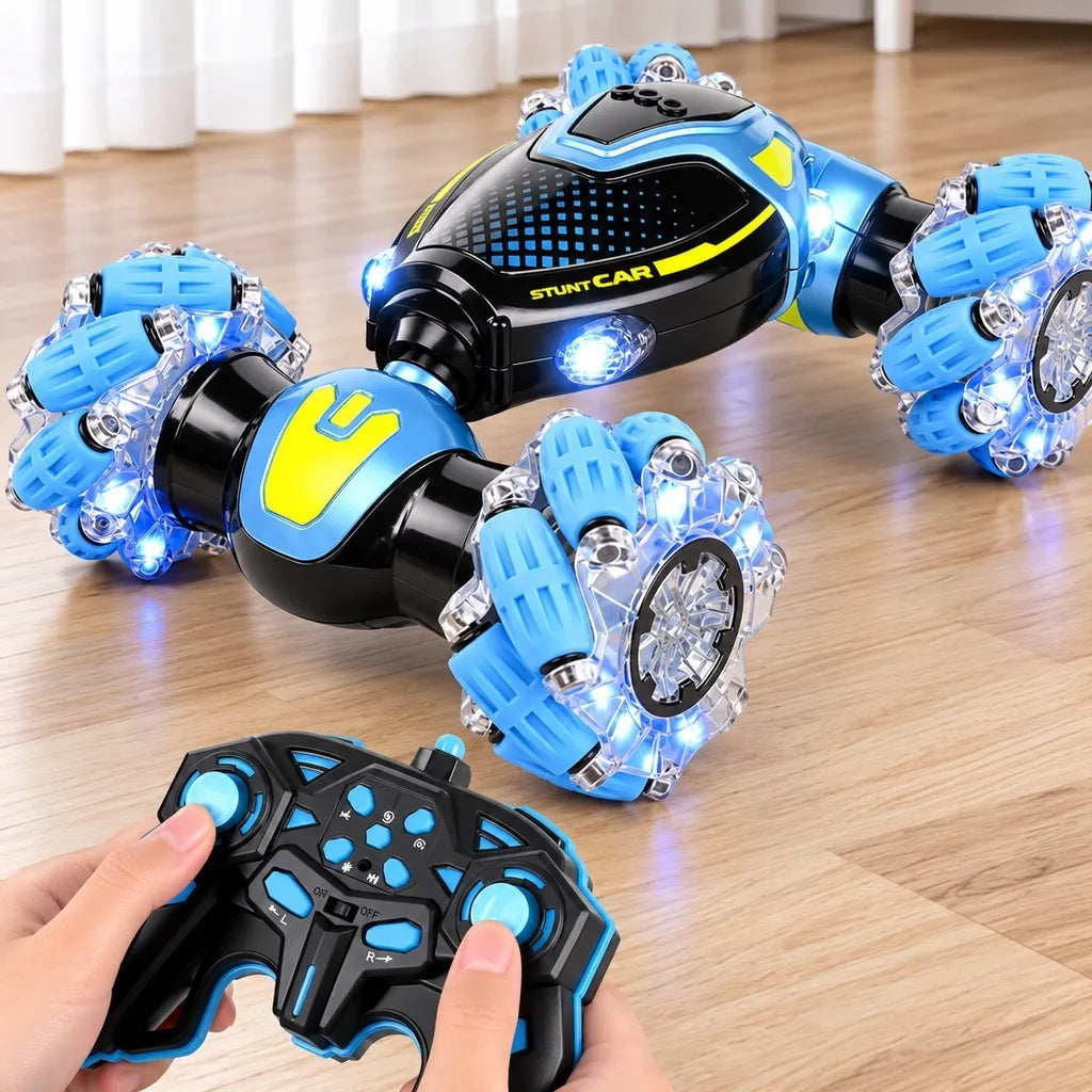 HollaKids „Twister Drift“ nuotoliniu būdu valdomas 4x4 automobilis su gestų valdymu ir LED šviesomis