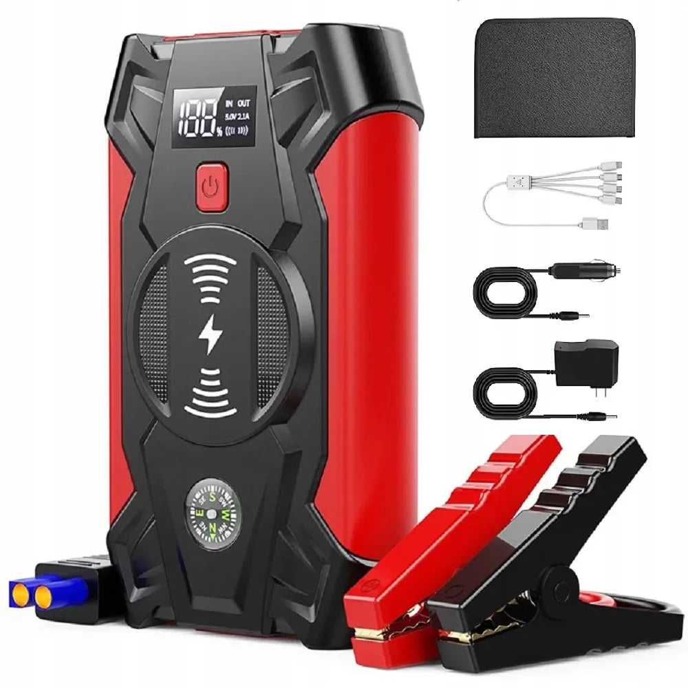 Homkel galingas automobilinis užvedimo įrenginys ir išorinė baterija, 12 V, 20 000 mAh