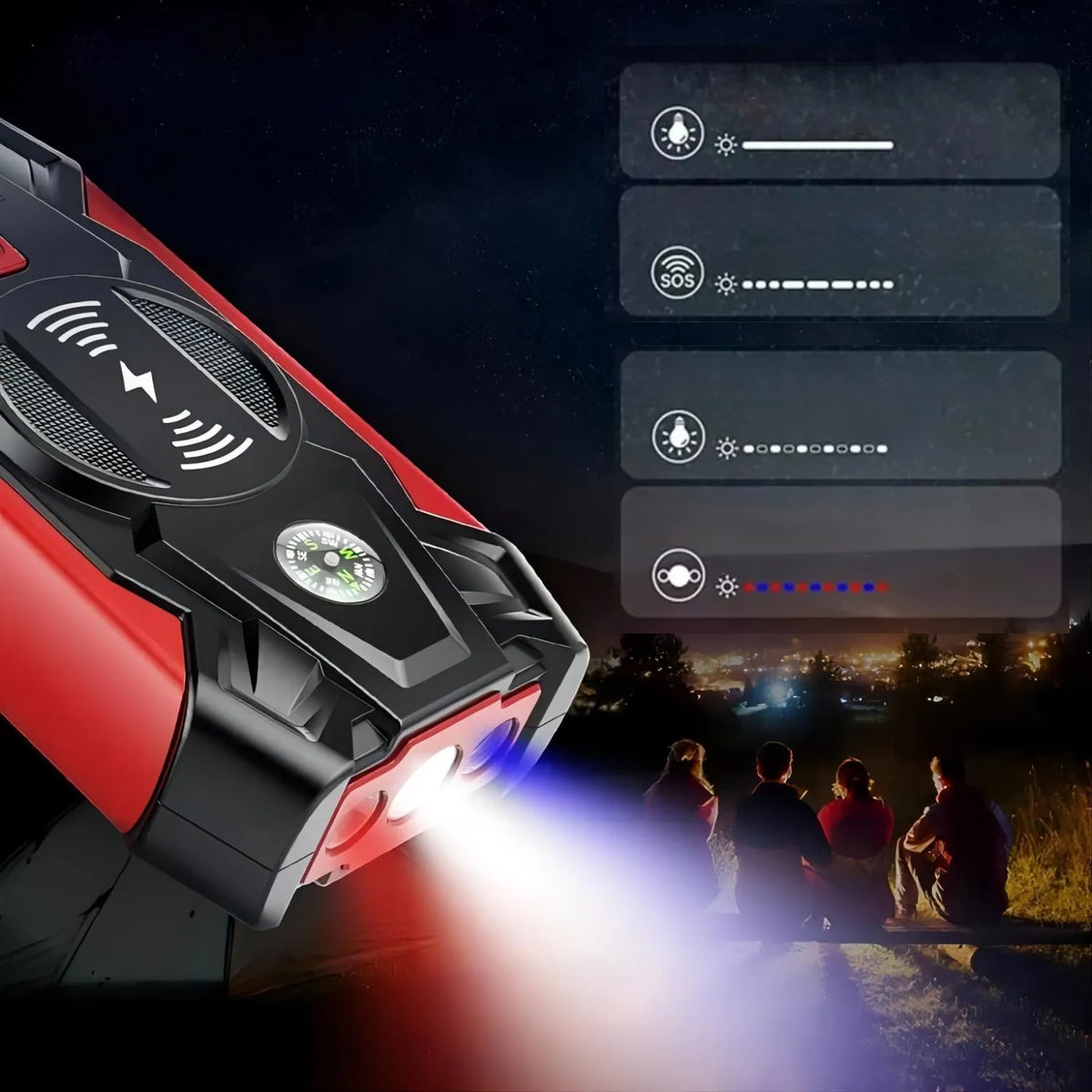 Homkel galingas automobilinis užvedimo įrenginys ir išorinė baterija, 12 V, 20 000 mAh