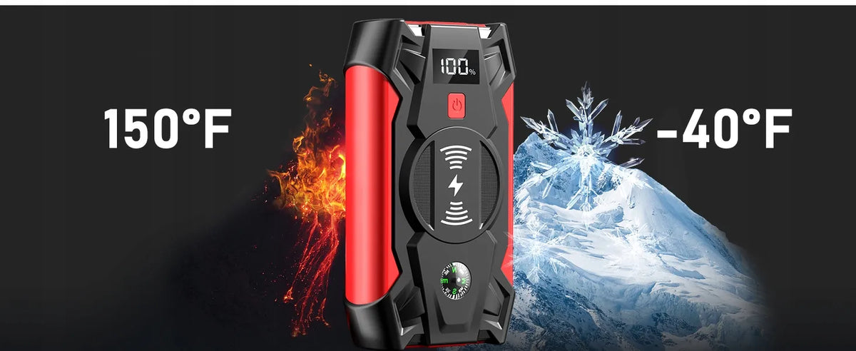Homkel galingas automobilinis užvedimo įrenginys ir išorinė baterija, 12 V, 20 000 mAh