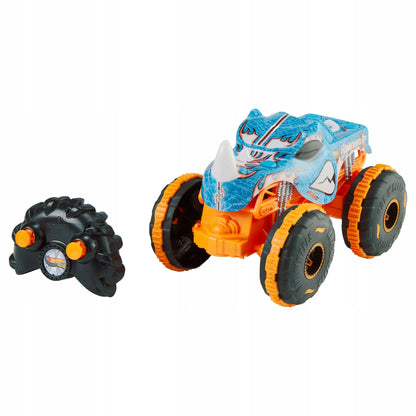 „Hot Wheels Monster Trucks Rhinomite RC“ nuotoliniu būdu valdomas raganosio formos automobilis