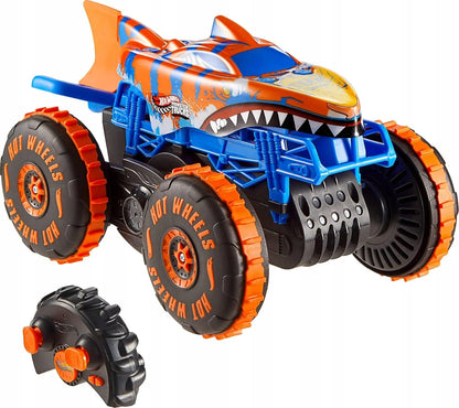 „Hot Wheels Monster Trucks Tiger Shark“ nuotoliniu būdu valdomas laipiotojas 1:15