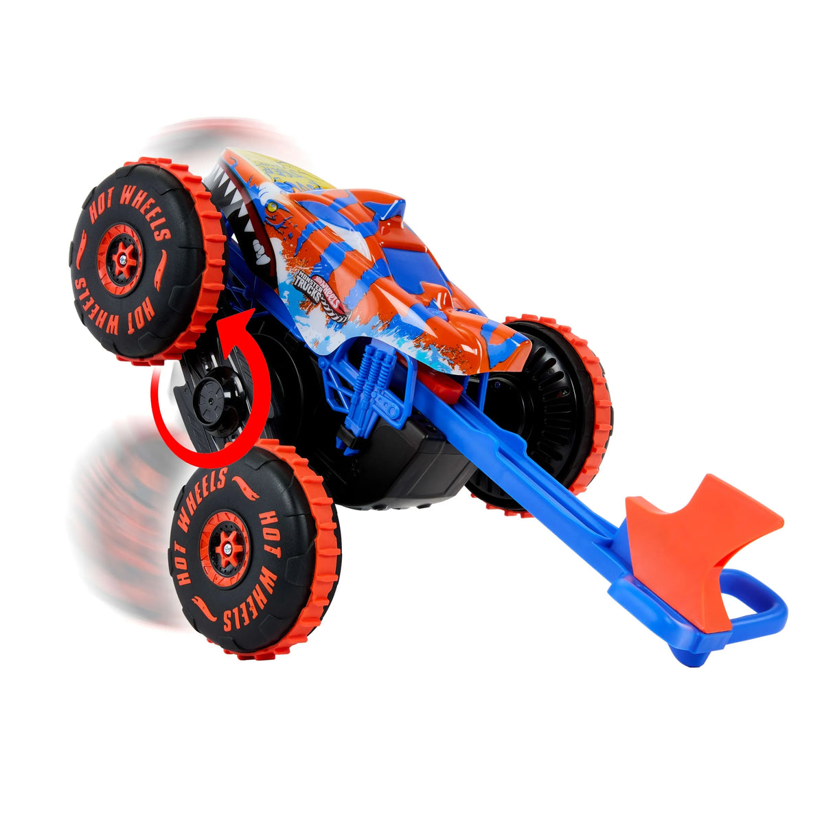 „Hot Wheels Monster Trucks Tiger Shark“ nuotoliniu būdu valdomas laipiotojas 1:15