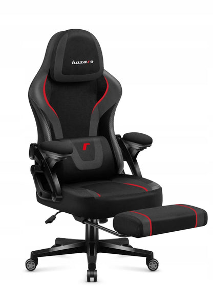 „Huzaro Force 4.6 Carbon“ žaidimų krėslas su reguliavimu ir juosmens atrama
