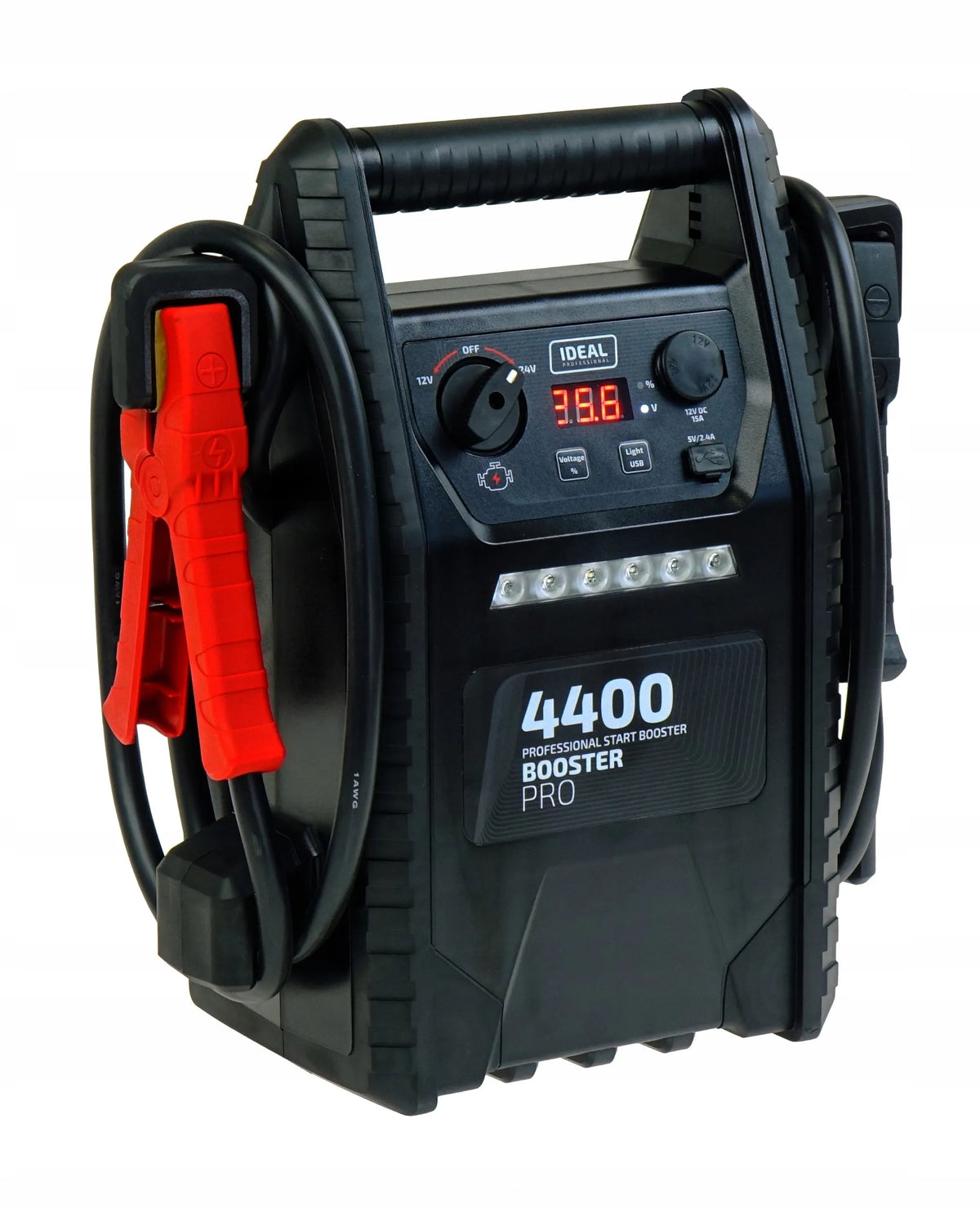 IDEAL BOOSTER 4400 automobilio paleidimo įrenginys, 12/24 V, 230 V