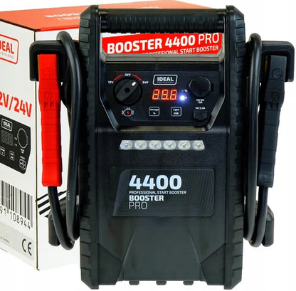 IDEAL BOOSTER 4400 automobilio paleidimo įrenginys, 12/24 V, 230 V