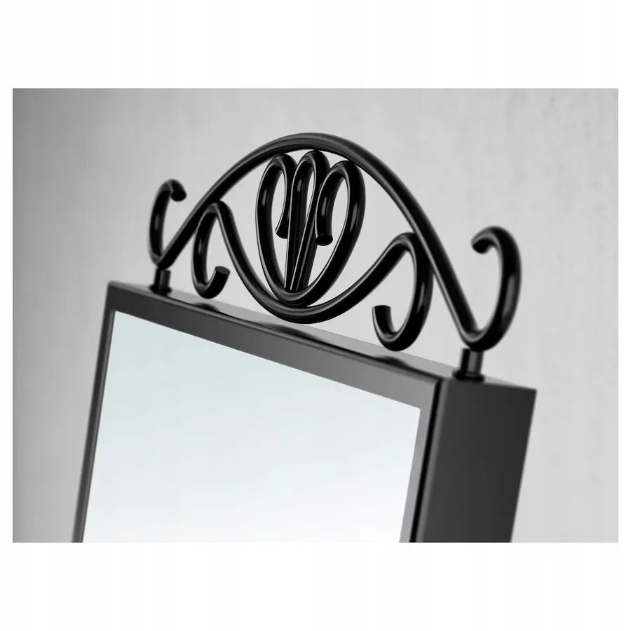 IKEA KARMSUND juodas stalo veidrodis, 27 × 43 cm