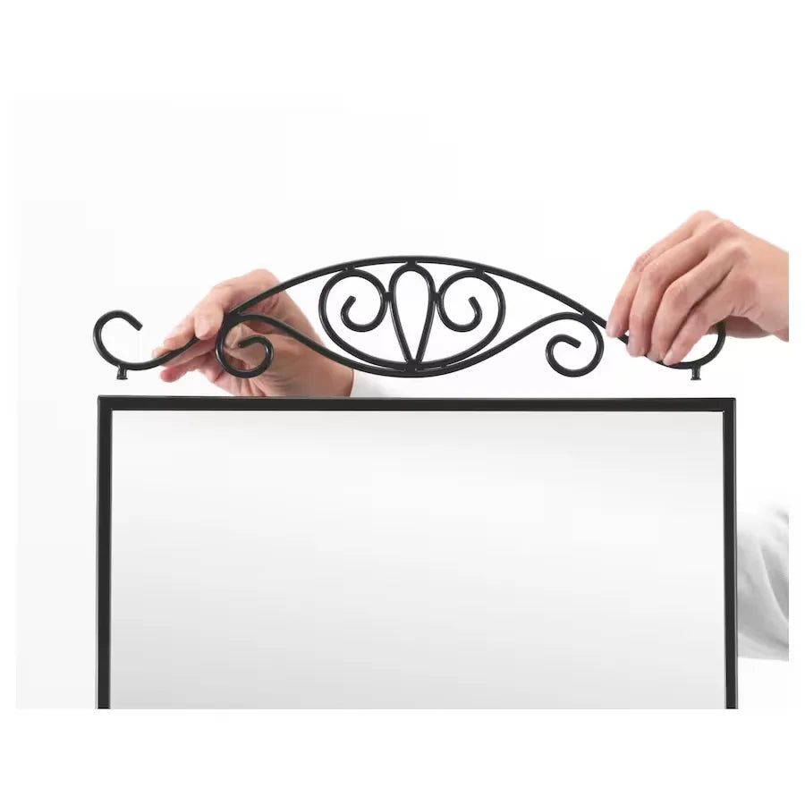 IKEA KARMSUND juodas stalo veidrodis, 27 × 43 cm