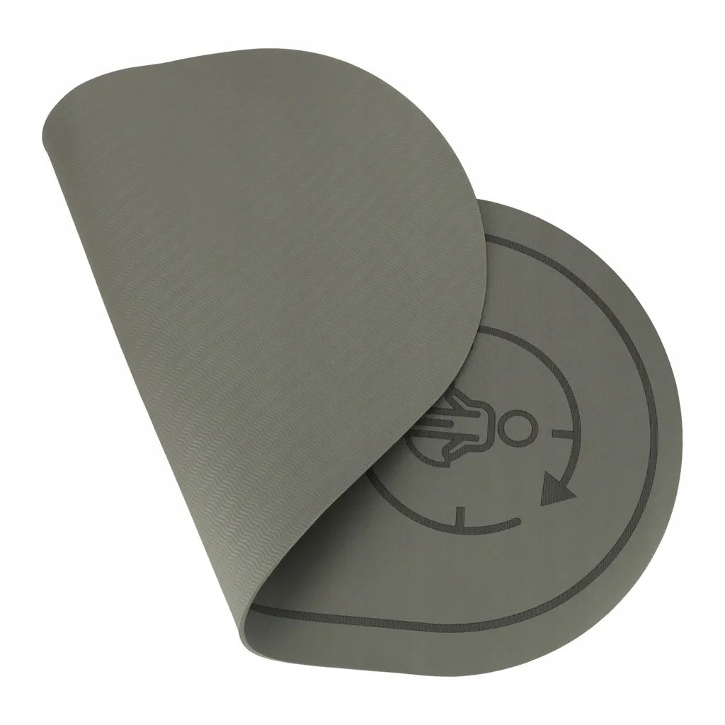 Ikonka fitneso ir jogos kilimėlis, neslystantis ir slopinantis garsą, 125 × 61,5 × 0,6 cm