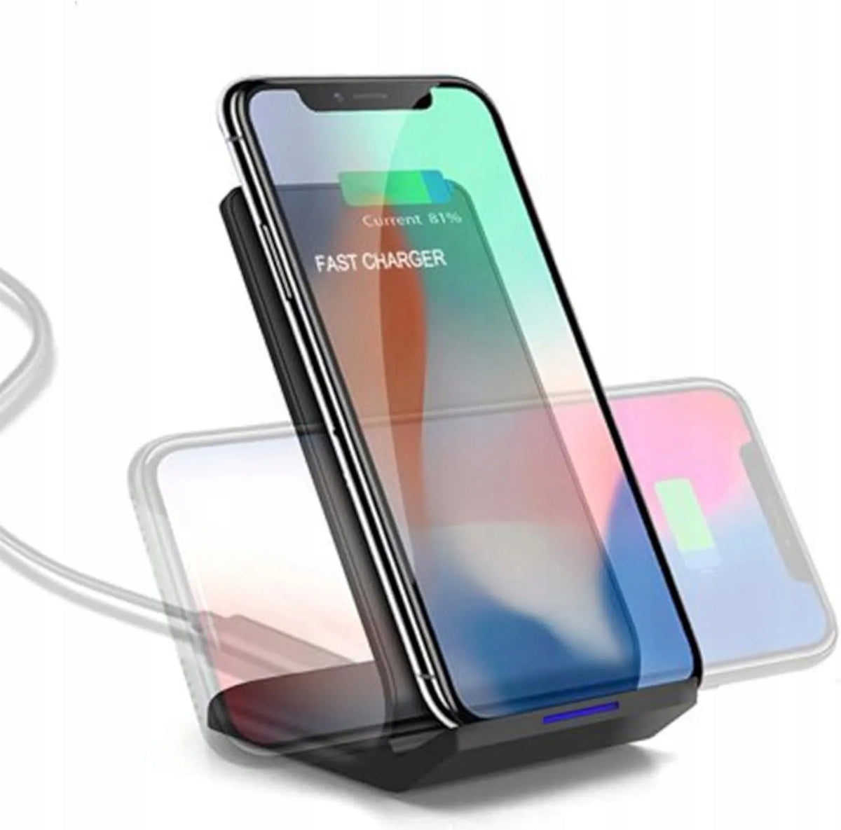 Indukcinis Qi 15W įkroviklis spartusis belaidis įkrovimas Fast Charge