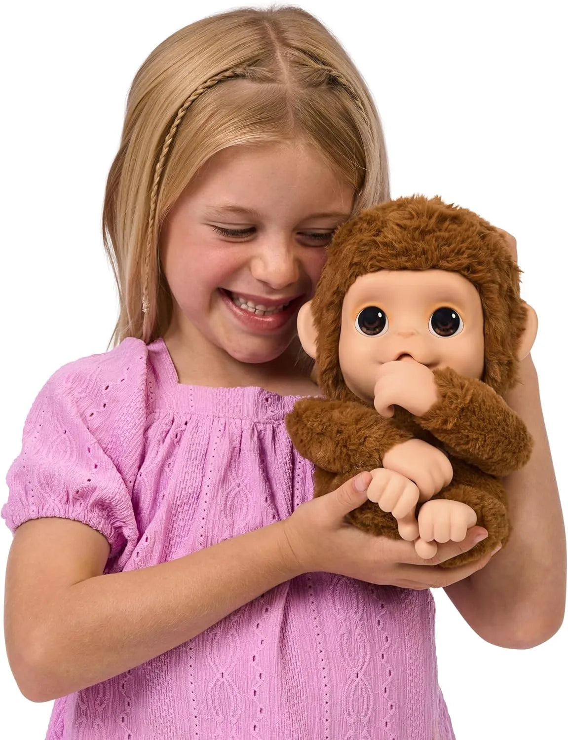 Interaktyvi beždžionėlė LITTLE LIVE PETS Mango, čiulpianti nykštį
