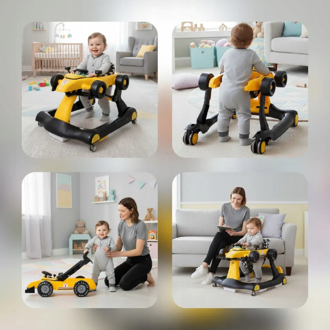 Interaktyvi vaikštynė-stūmdukas Sun Baby Formula 1 3in1 su garsais