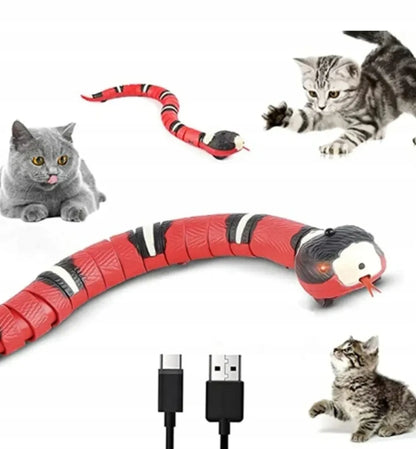 Interaktyvus elektrinis žaislas katei „BestHurt“, gyvatėlė, 41 cm