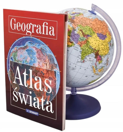 Interaktyvus gaublys su programėle, 22 cm, ir atlasas