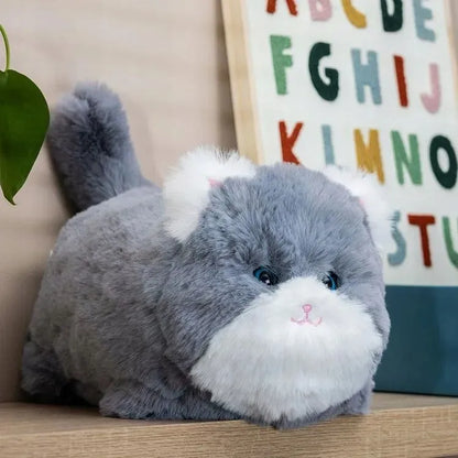 Interaktyvus pilkas kačiukas Huggy Luv, reaguojantis į prisilietimus ir garsus