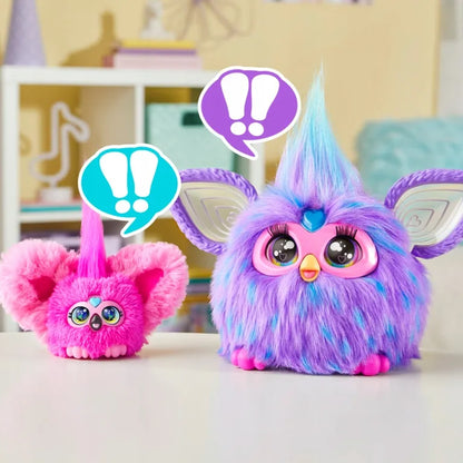 Interaktyvus pliušinis žaislas FURBY FURBLETS FLAMING FLO-FLO, 45 skirtingos reakcijos