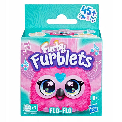 Interaktyvus pliušinis žaislas FURBY FURBLETS FLAMING FLO-FLO, 45 skirtingos reakcijos