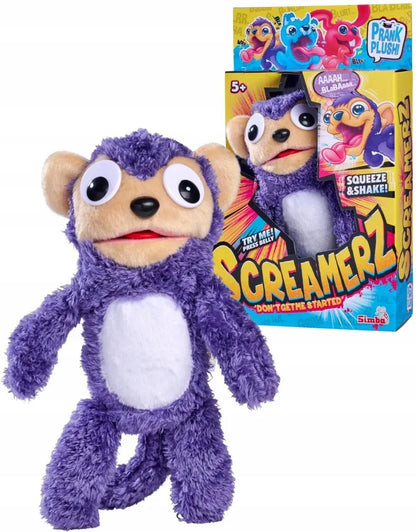 Interaktyvus pliušinis žaislas Simba ScreamerZ beždžionėlė su garsais, 30 cm, Happy Prank