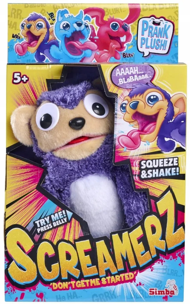 Interaktyvus pliušinis žaislas Simba ScreamerZ beždžionėlė su garsais, 30 cm, Happy Prank